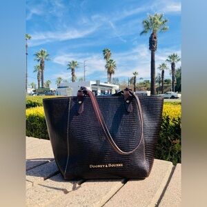 Dooney & Bourke Python Embossed Leather Tote